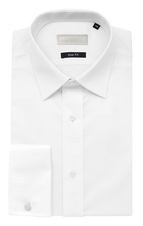MESSINI-Shirts-Long-Cuff-White